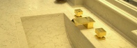 Bathroom Design. Luxury Bathroom with White Perlino Stone - Wash-basin, manufactured from a single Natural Stone block.jpg